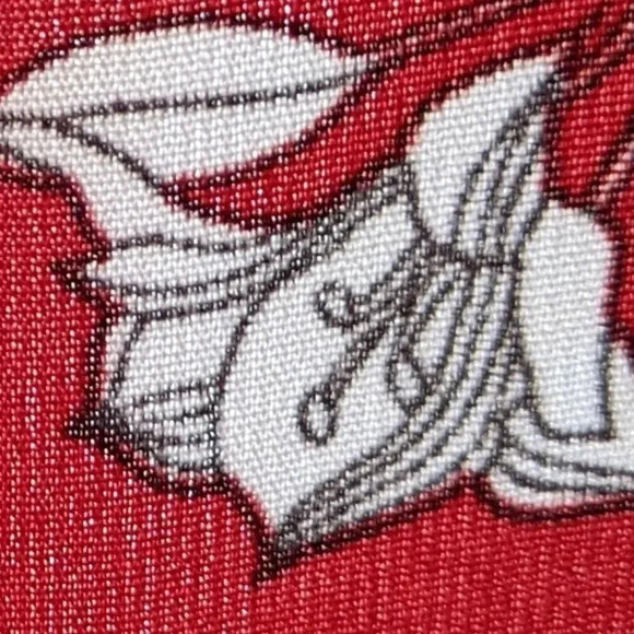 Guess shirt red and white floral pattern kimono style open front - XS - Picture 4 of 9